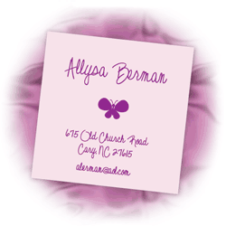 Butterfly Calling Card